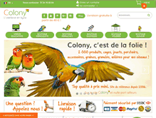 Tablet Screenshot of colony-perroquet.fr